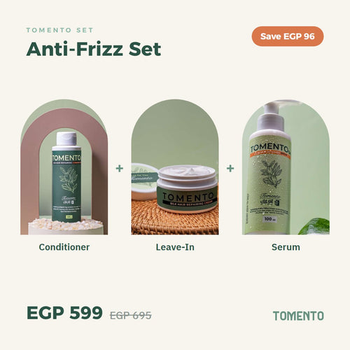 card-en: Anti-Frizz Set, conditioner, leave-in and serum